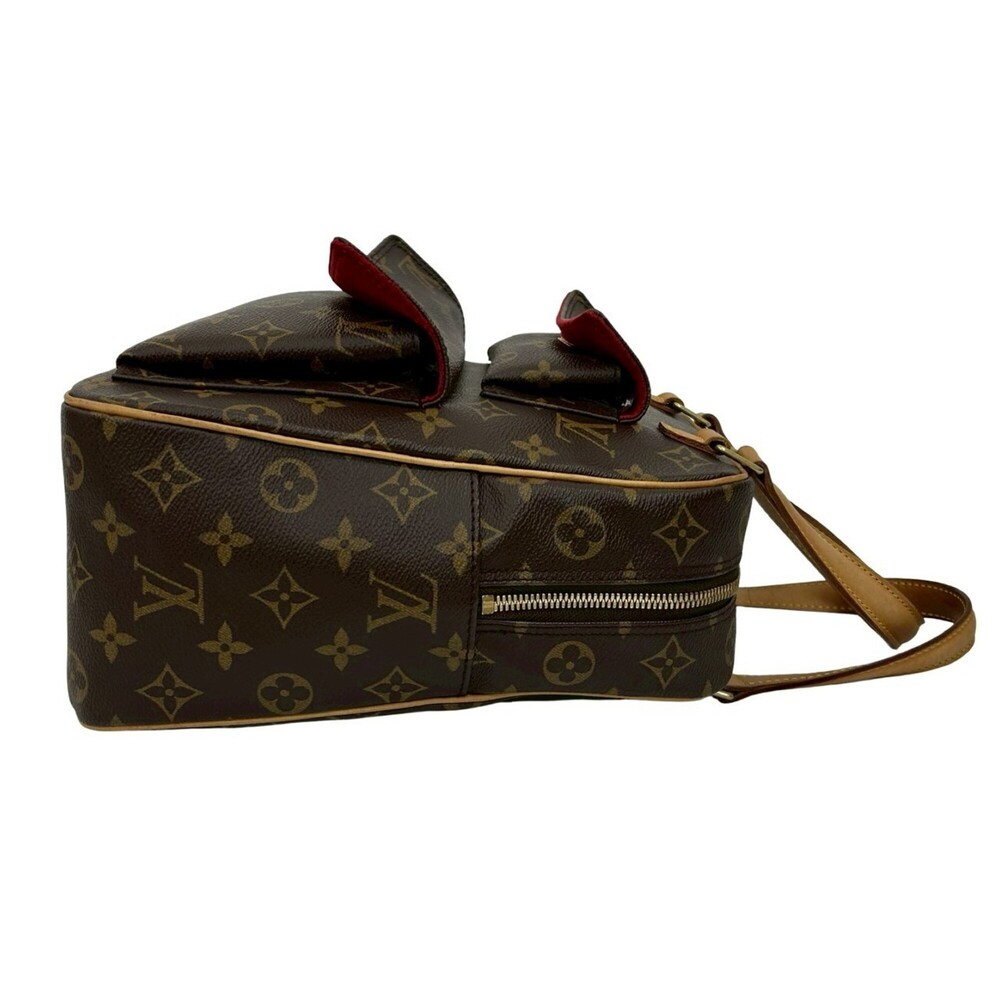 LOUIS VUITTON Authentic Vintage Brown Monogram Leather Boston Bag - Picture 6 of 10